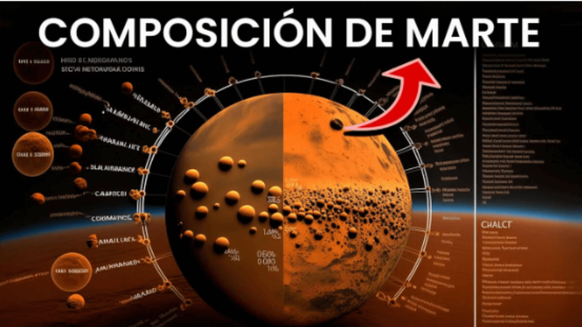 ¿Cuál es la composicion de Marte?